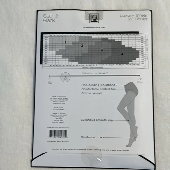 Marilyn Monroe and Laundry luxury sheer tights 20 deniers - Picture 6 of 16